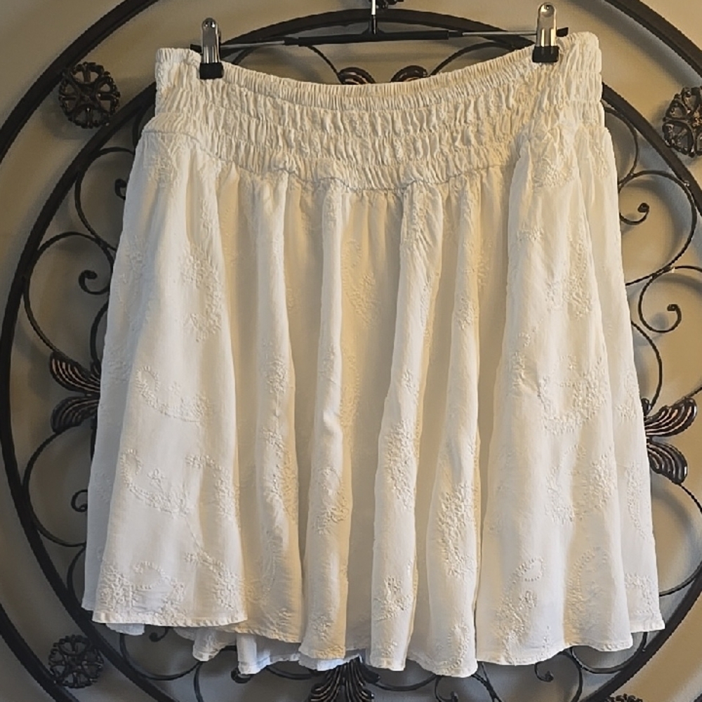Torrid White A-Line Skirt